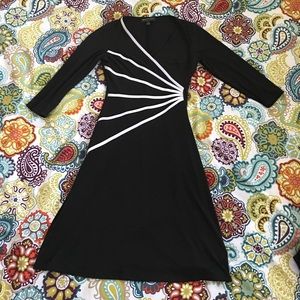 Knit Black Dress